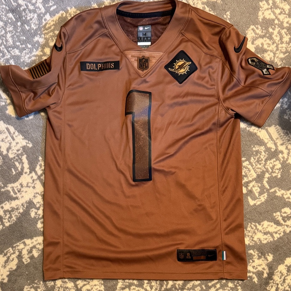 NFL Dolphins Brown Jersey